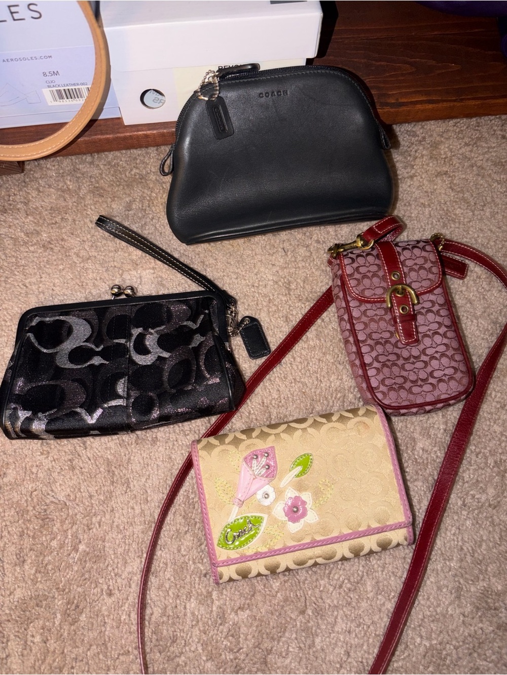 Coach Vintage Bundle- pouch, wallets, wristlets, mini crossbody